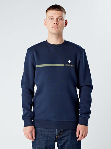 Stripe Graphic Sweater :: Navy