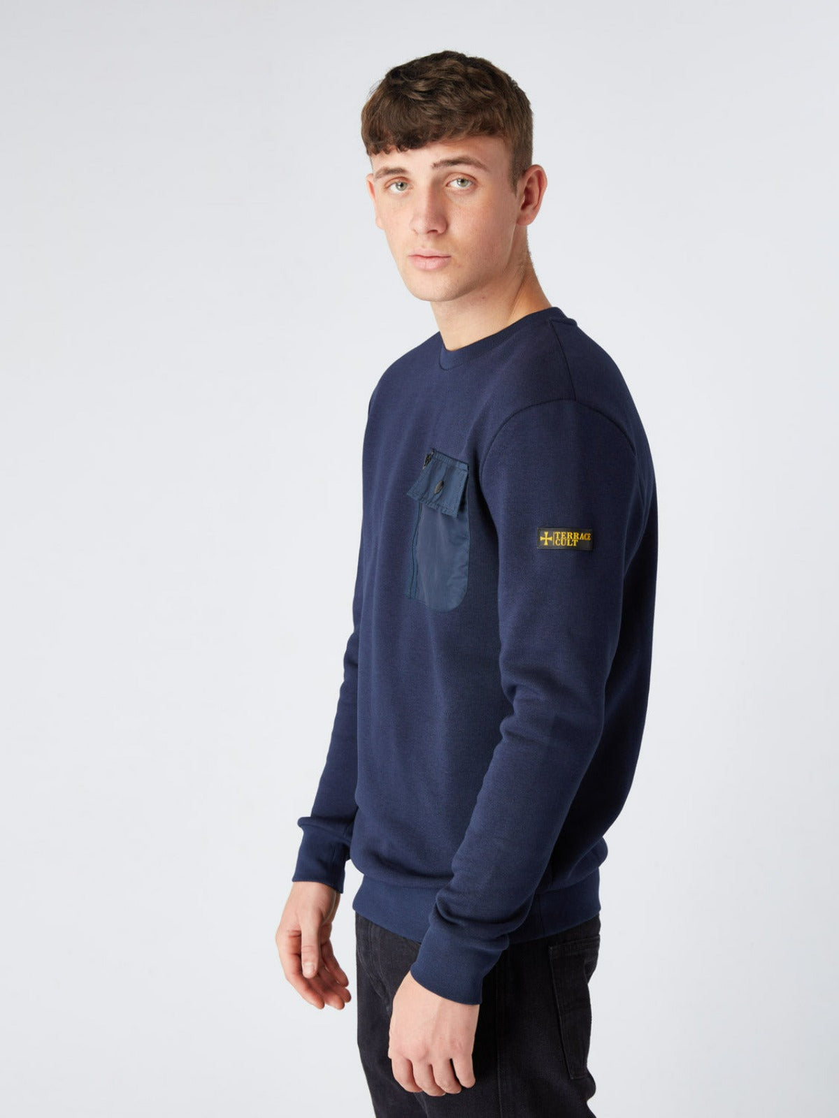 Terrace Cult Pocket Sweat :: Navy - Terrace Cult