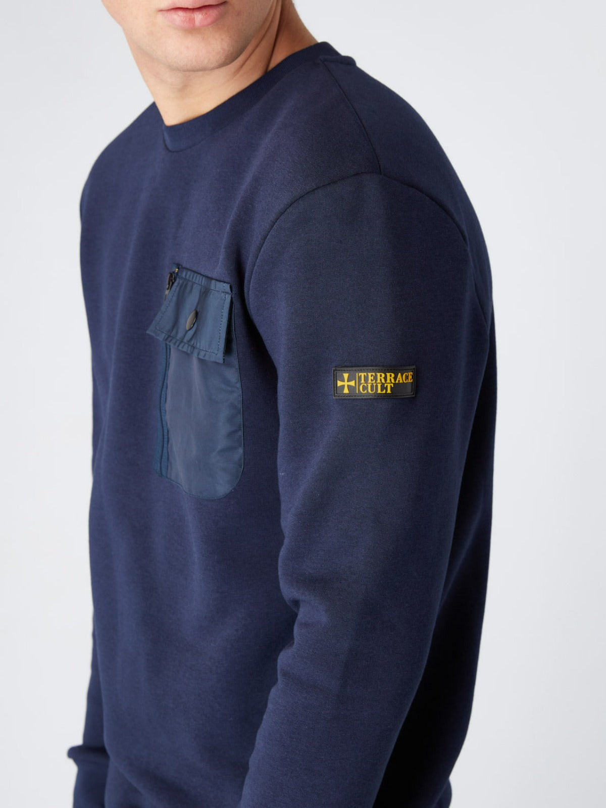 Terrace Cult Pocket Sweat :: Navy - Terrace Cult