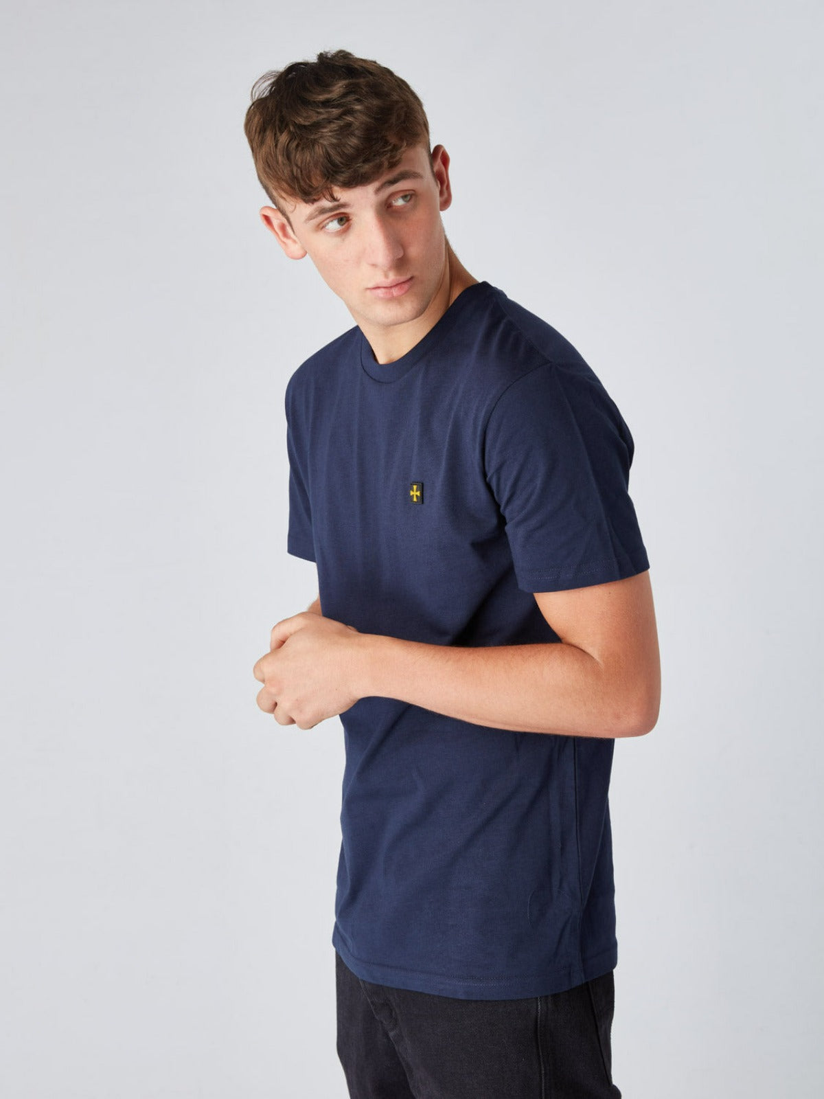 Premium Crew Tee :: Navy - Terrace Cult
