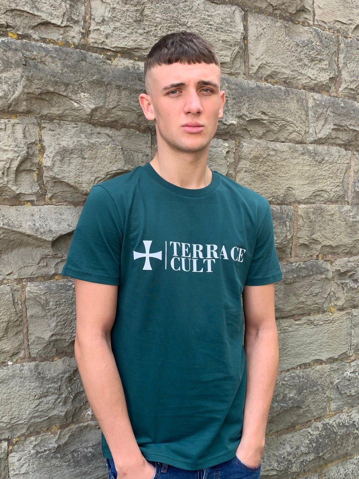 Cult X Logo Tee :: Glazed Green - Terrace Cult